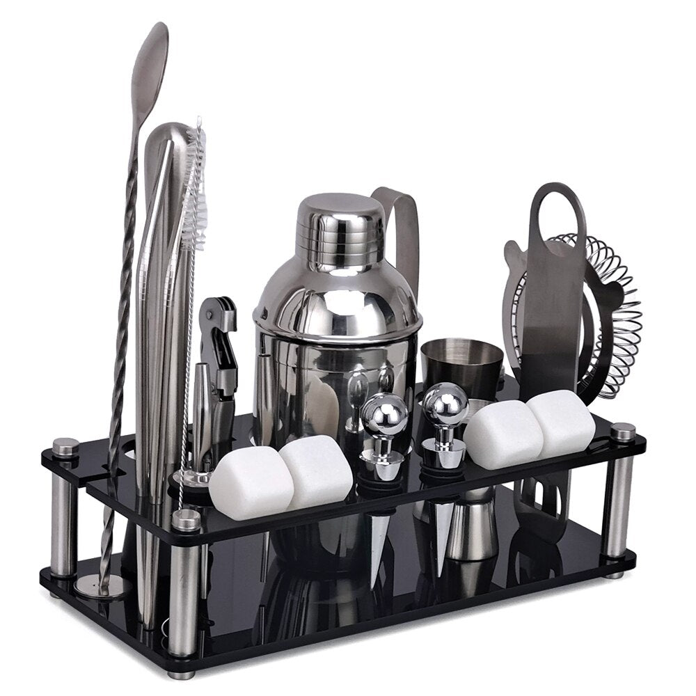 21-Piece Mixology And Craft Cocktail Shaker Set