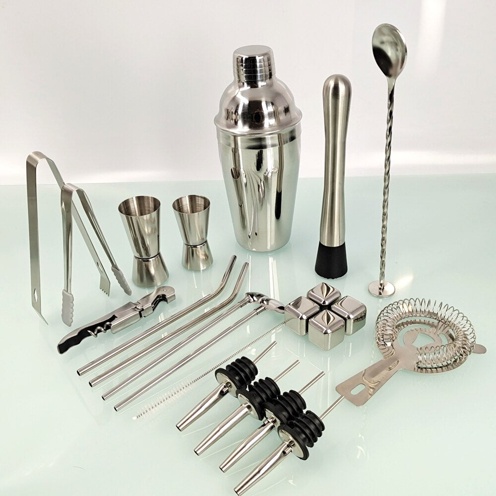 22 Pcs Mixology And Craft Cocktail Shaker Set