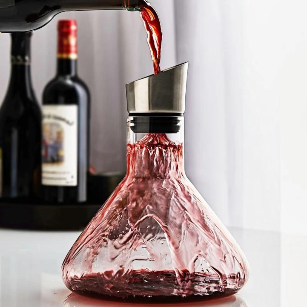 Wine Decanter with Stainless Steel Aerator