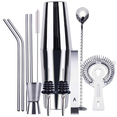 12 Pcs Mixology And Craft Cocktail Shaker Set