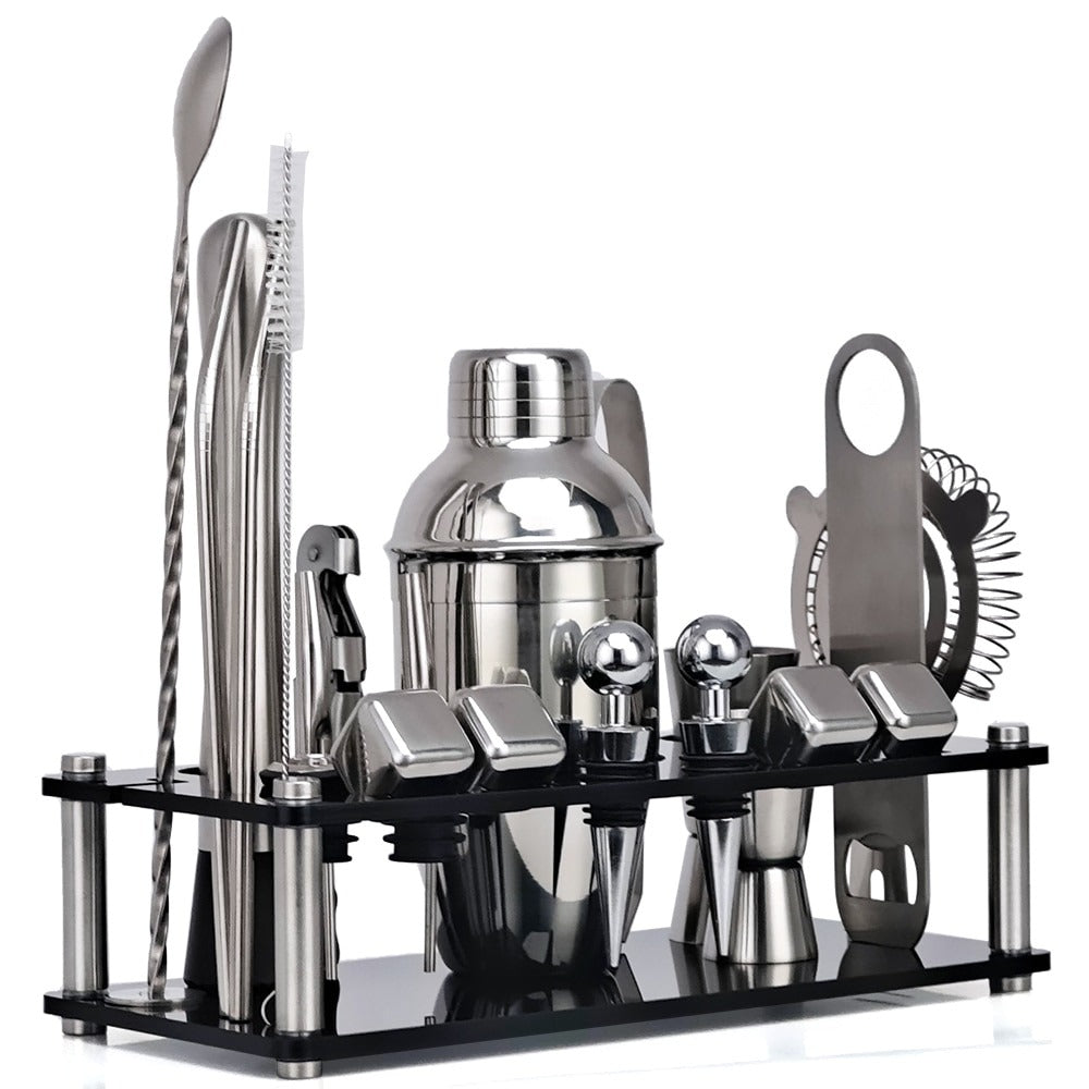 16 Pcs Mixology And Craft Cocktail Shaker Set