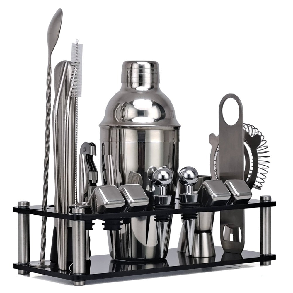 16 Pcs Mixology And Craft Cocktail Shaker Set