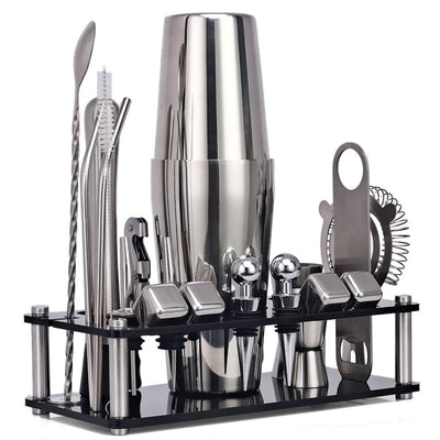16 Pcs Mixology And Craft Cocktail Shaker Set