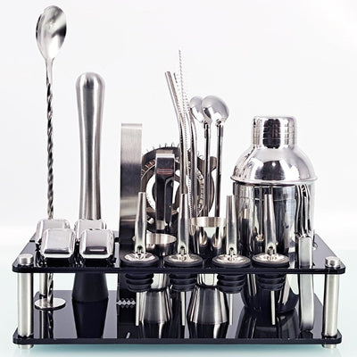 23 Pcs Home Bar Mixology And Craft Cocktail Shaker Set
