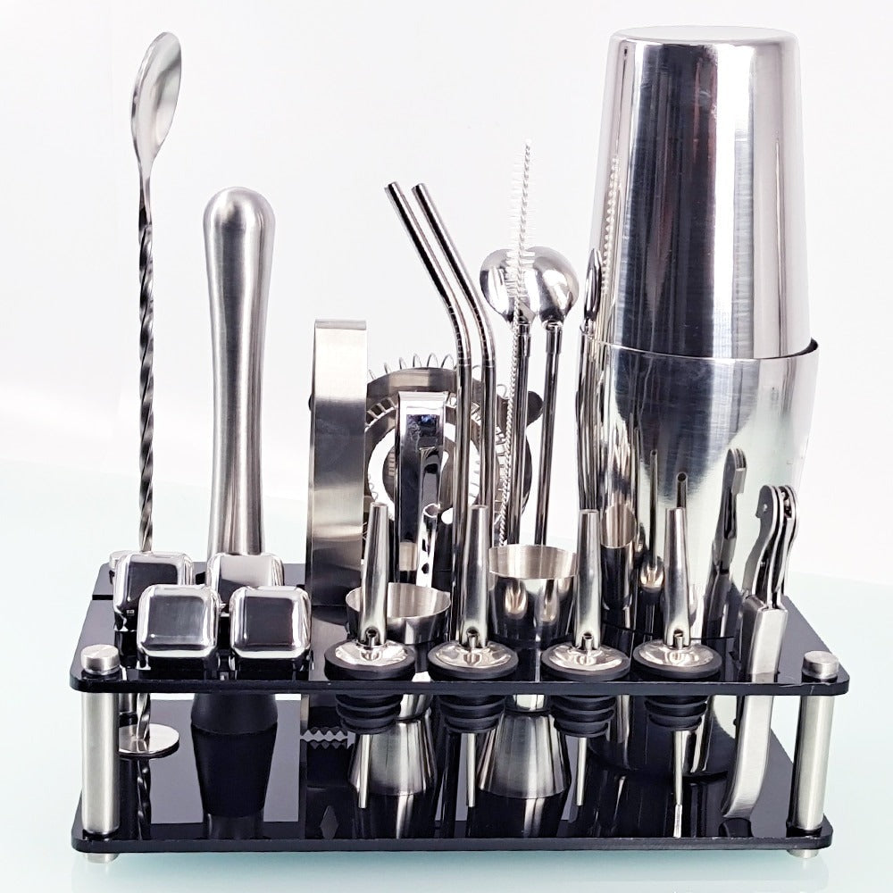 23 Pcs Home Bar Mixology And Craft Cocktail Shaker Set