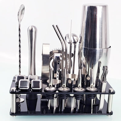 23 Pcs Home Bar Mixology And Craft Cocktail Shaker Set