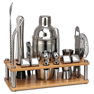 21-Piece Bartender Mixology And Craft Cocktail Shaker Set