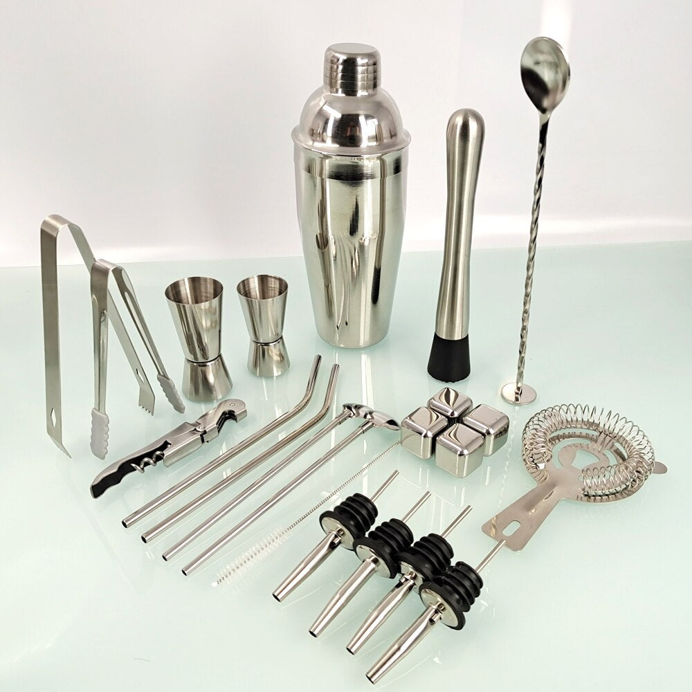 22 Pcs Mixology And Craft Cocktail Shaker Set