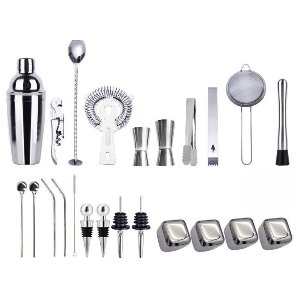 24 Piece Mixology & Craft Cocktail Shaker Set