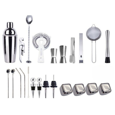 24 Piece Mixology & Craft Cocktail Shaker Set