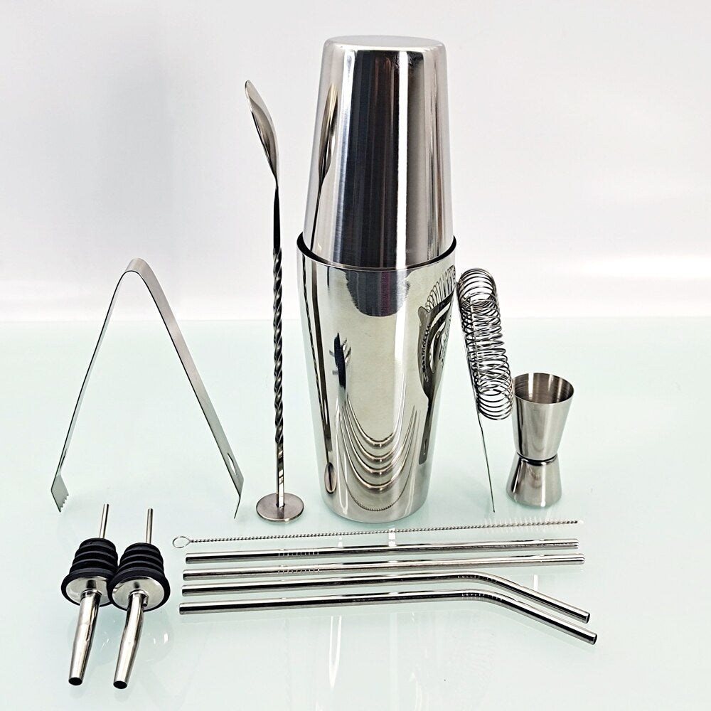 12 Pcs Mixology And Craft Cocktail Shaker Set