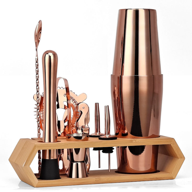 10 Piece Boston Mixology And Craft Cocktail Shaker Set