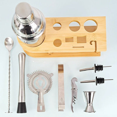 10 Pcs Mixology And Craft Cocktail Shaker Set