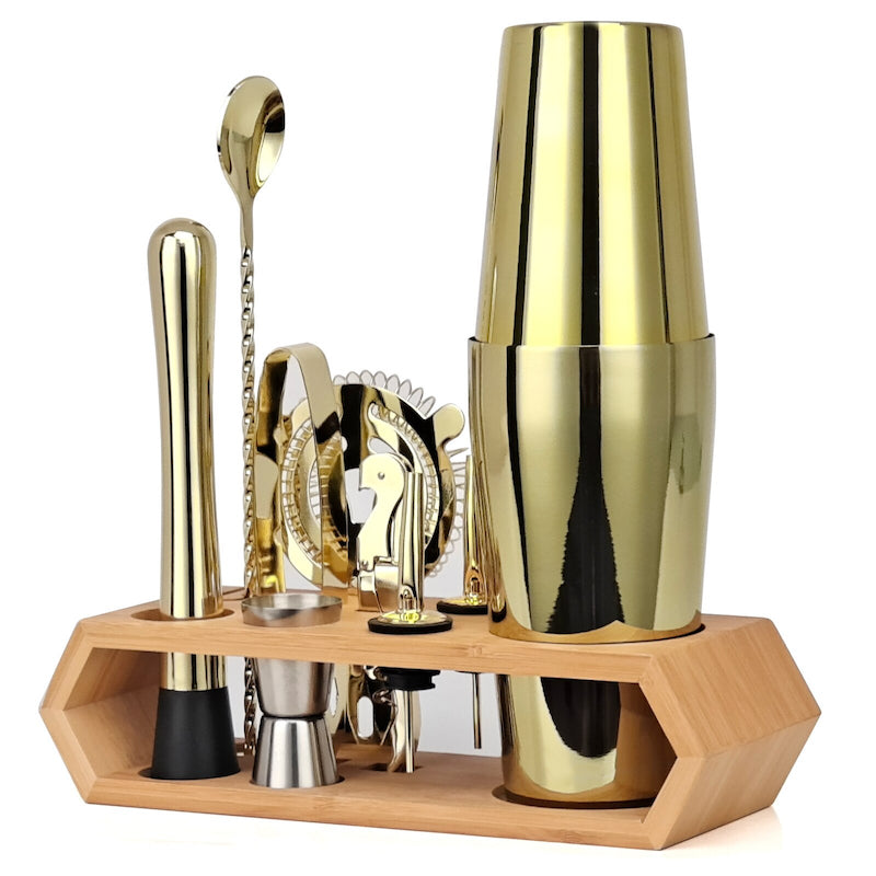 10 Piece Boston Mixology And Craft Cocktail Shaker Set