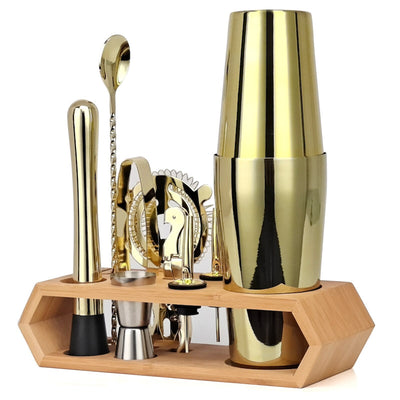 10 Piece Boston Mixology And Craft Cocktail Shaker Set