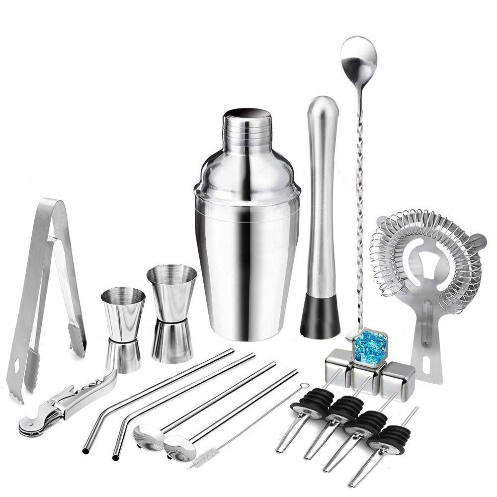 22 Pcs Mixology And Craft Cocktail Shaker Set