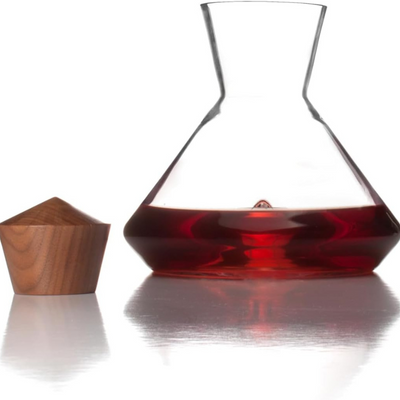 Crystal Wine Decanter Set With Built In Aerator