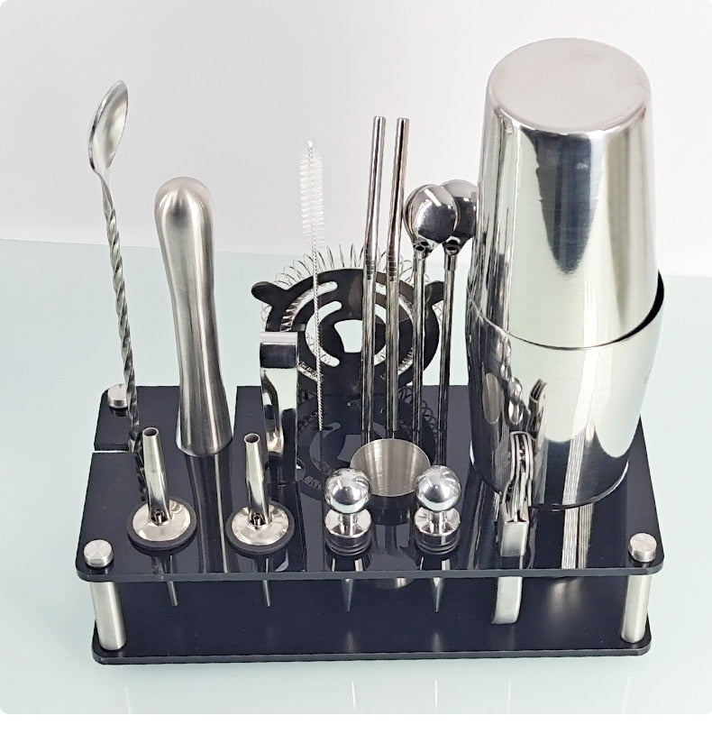 17 Piece Mixology And Craft Cocktail Shaker Set