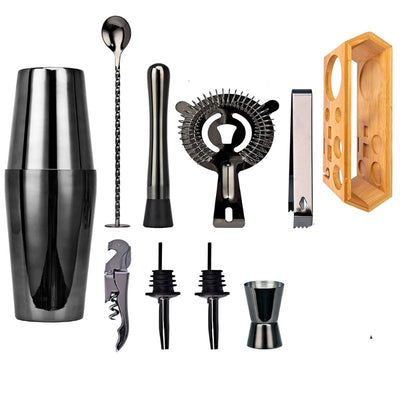 10 Piece Boston Mixology And Craft Cocktail Shaker Set