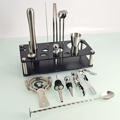 17 Piece Mixology And Craft Cocktail Shaker Set