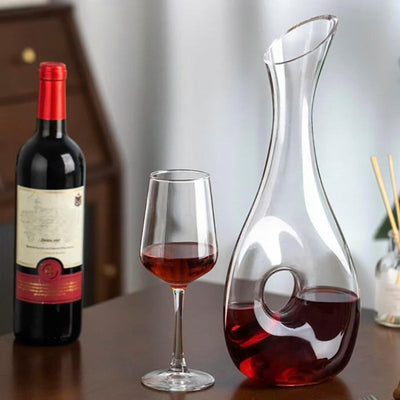 Lead Free Crystal Wine Decanter With Aerator