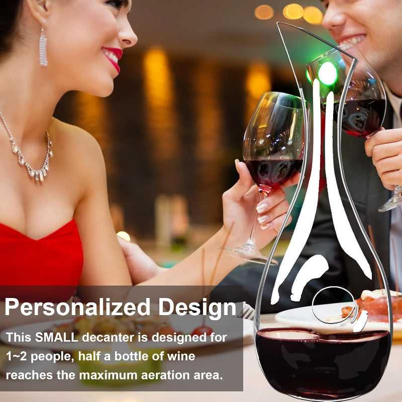 Lead Free Crystal Wine Decanter With Aerator