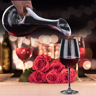 Lead Free Crystal Wine Decanter With Aerator