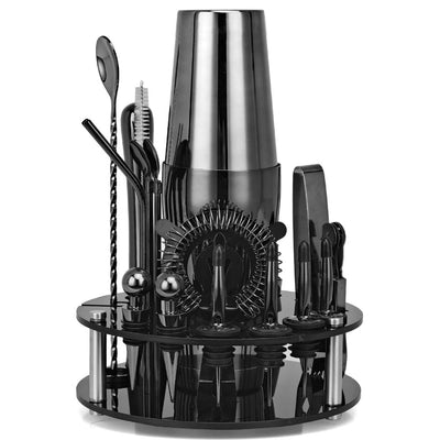 Cocktail Shaker With Rotating Acrylic Stand
