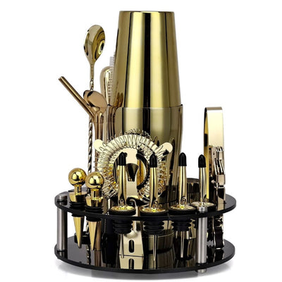 Cocktail Shaker With Rotating Acrylic Stand