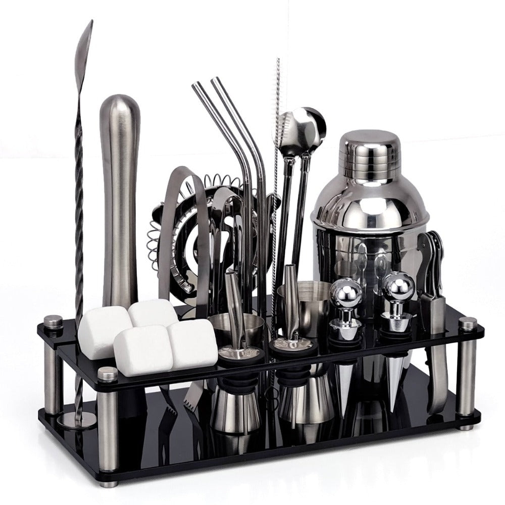 23-Piece Whiskey Mixology And Craft Cocktail Shaker Set