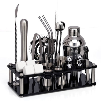 23-Piece Whiskey Mixology And Craft Cocktail Shaker Set