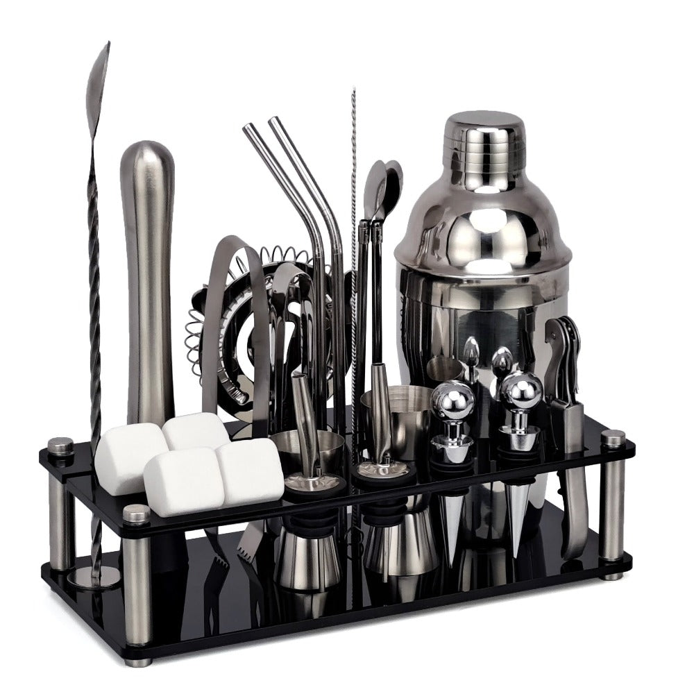 23-Piece Whiskey Mixology And Craft Cocktail Shaker Set