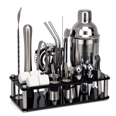 23-Piece Whiskey Mixology And Craft Cocktail Shaker Set