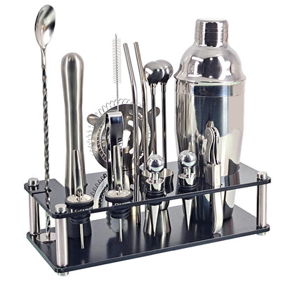 17 Piece Mixology And Craft Cocktail Shaker Set