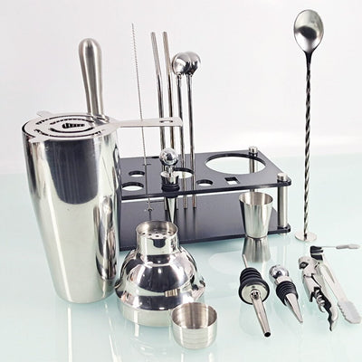 17 Piece Mixology And Craft Cocktail Shaker Set