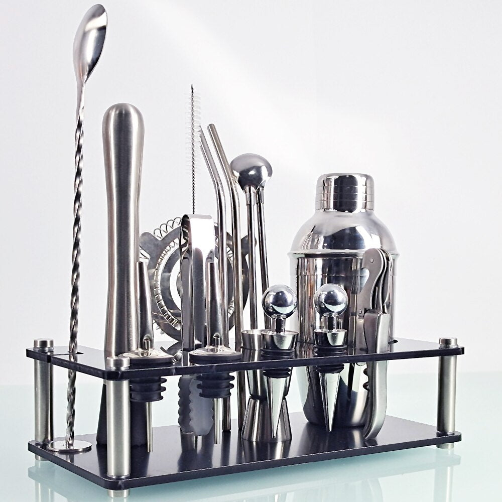 17 Piece Mixology And Craft Cocktail Shaker Set