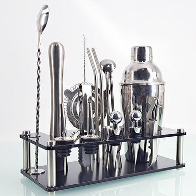 17 Piece Mixology And Craft Cocktail Shaker Set