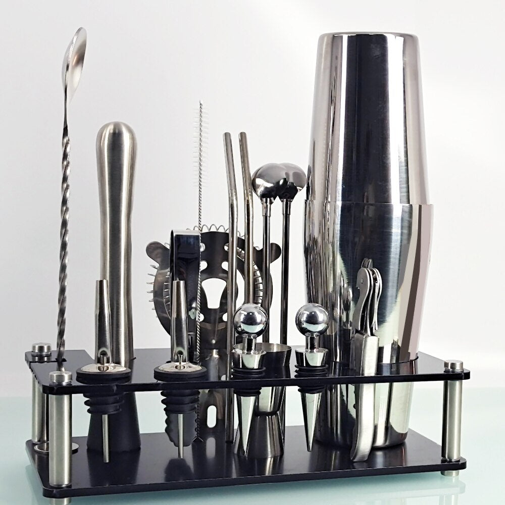 17 Piece Mixology And Craft Cocktail Shaker Set