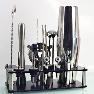 17 Piece Mixology And Craft Cocktail Shaker Set